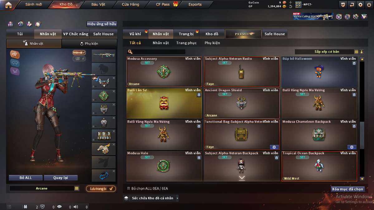 shop acc cf uy tin gia re